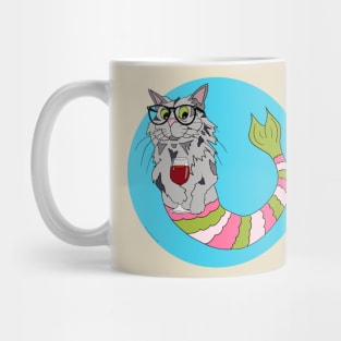 Spanky the Hipster Purrmaid Mug